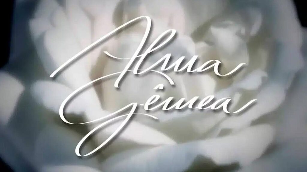 Logo da novela Alma Gêmea